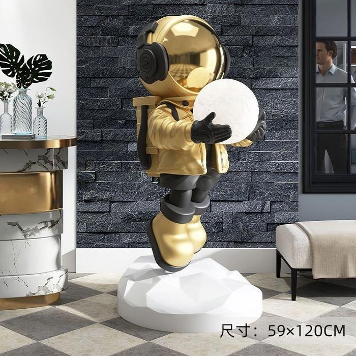 Little Astronauts Moon Lamp uk.59x120cm