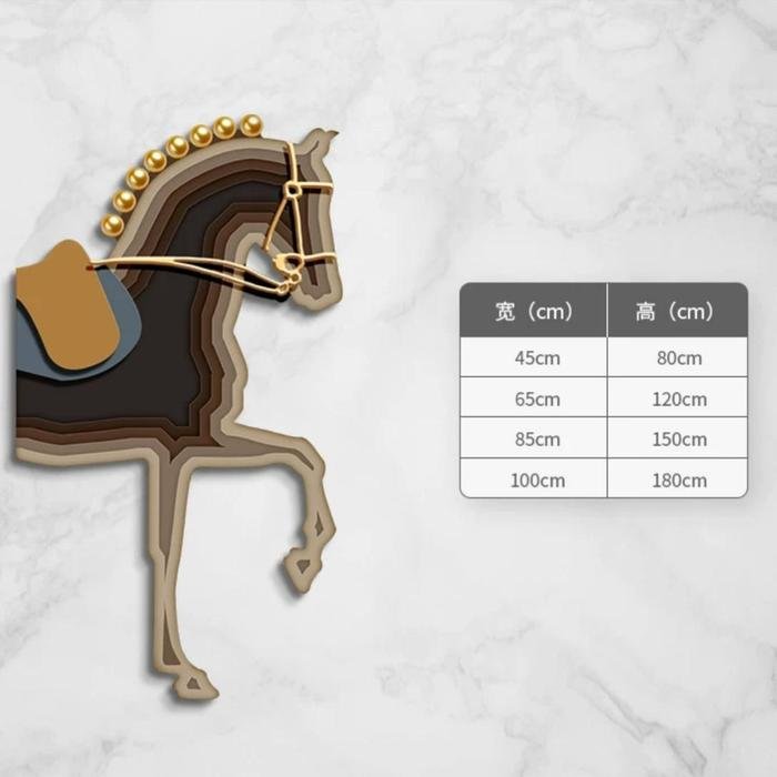 Wall Deco Horse with led lamp