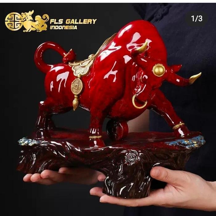 Dehua Red Porcelain Ox