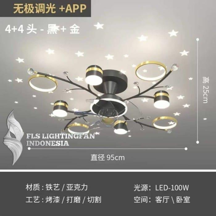 Lighting Fan FLS 0176 LAMPU kipas