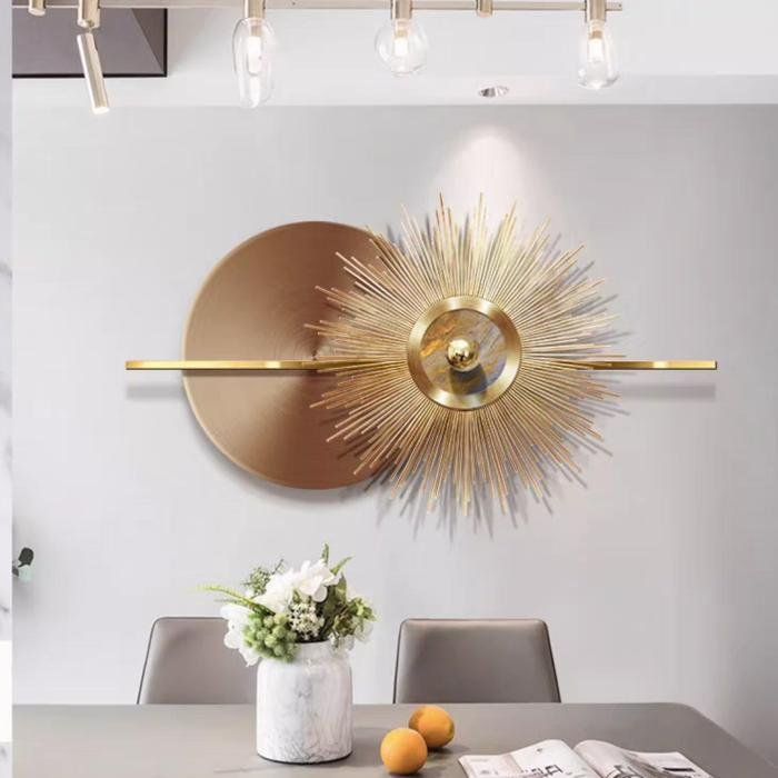 Wall Deco Metal Golden Sun uk.90x50cm