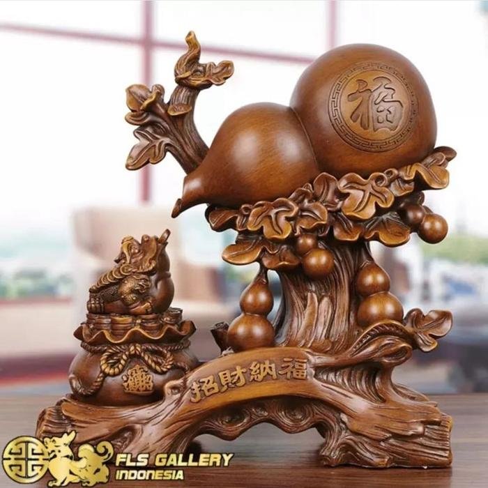 Pajangan Fengshui Fu Lu Jing Chan (Hulou) 36cm