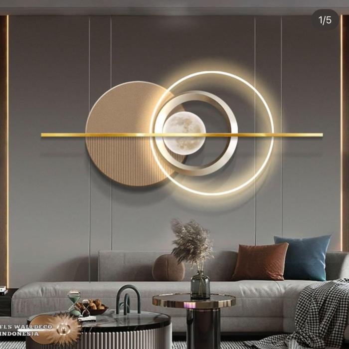 Wall Deco Metal Mult Circular LED