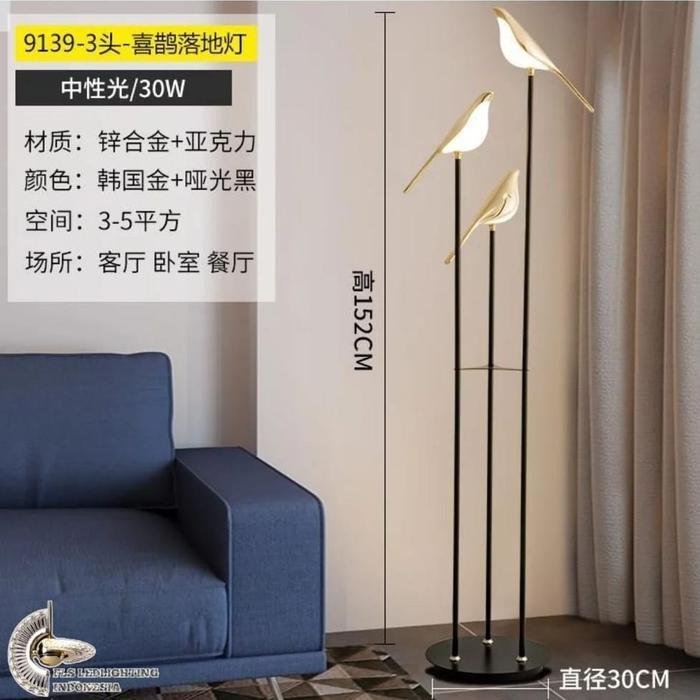 Standing Lamp Golden Canary uk.52 cm lampu