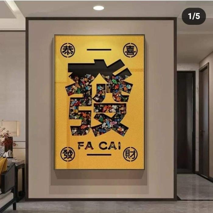 Wall Deco Fa"t" Chai uk.70x100cm