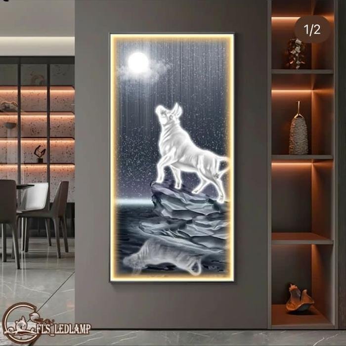 Painting LED Lumina Lunar Bull