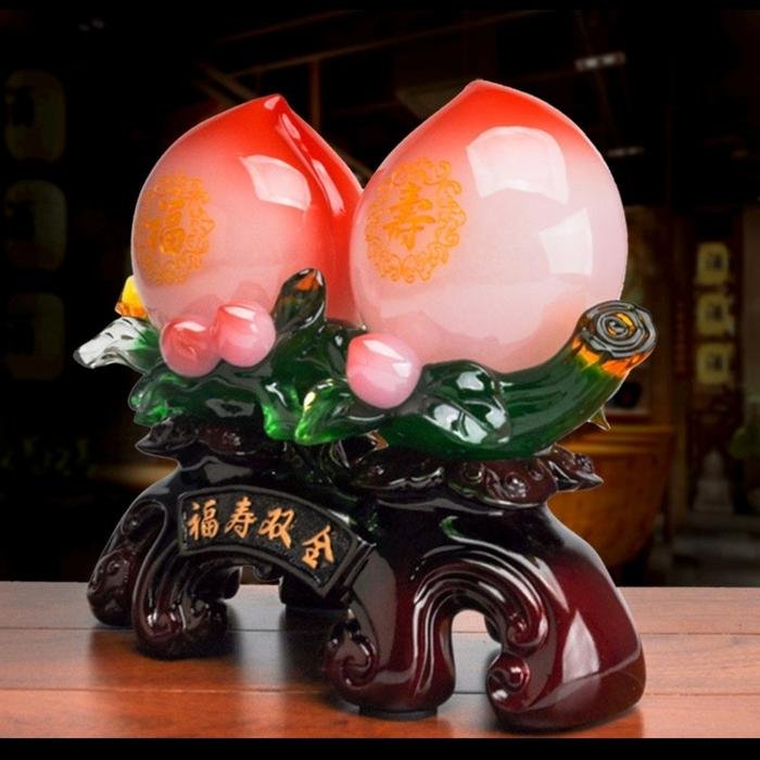 Pajangan Fengshui Double Peach