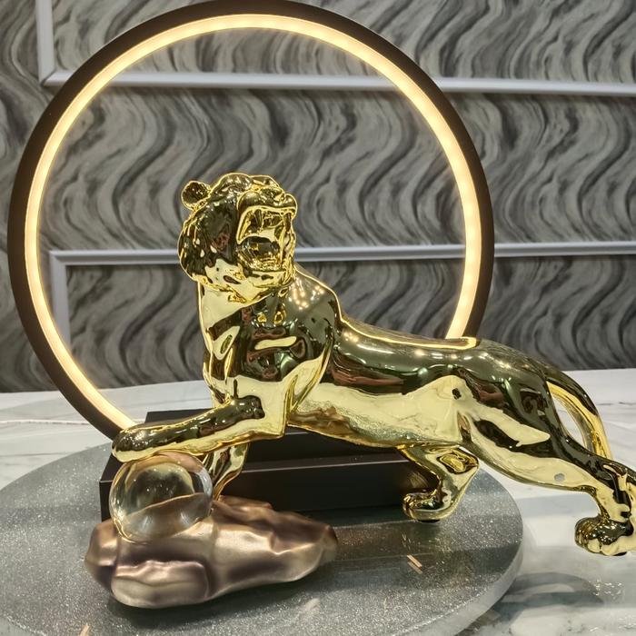 Led lamp feature Exclusive Golden Tiger