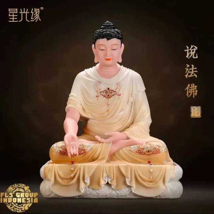 Rupang Marmer Giok Buddha Sakyamuni 19Inch 38x28x52cm