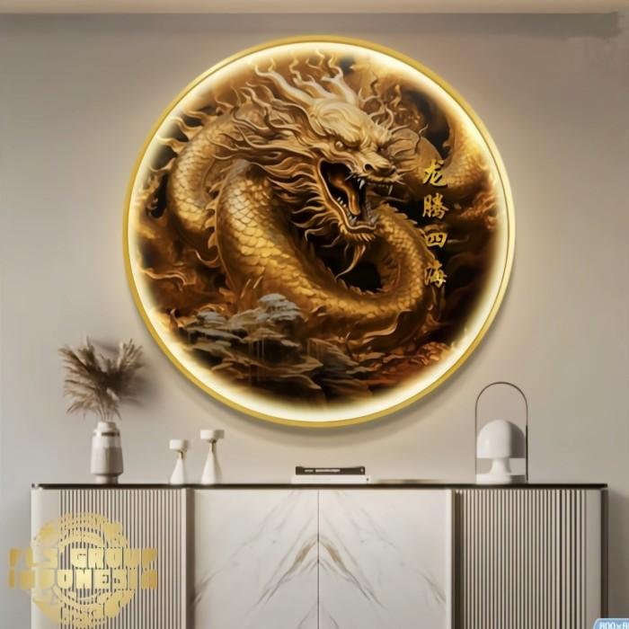 Painting Led Golden Dragon LTSH Frame Gold set