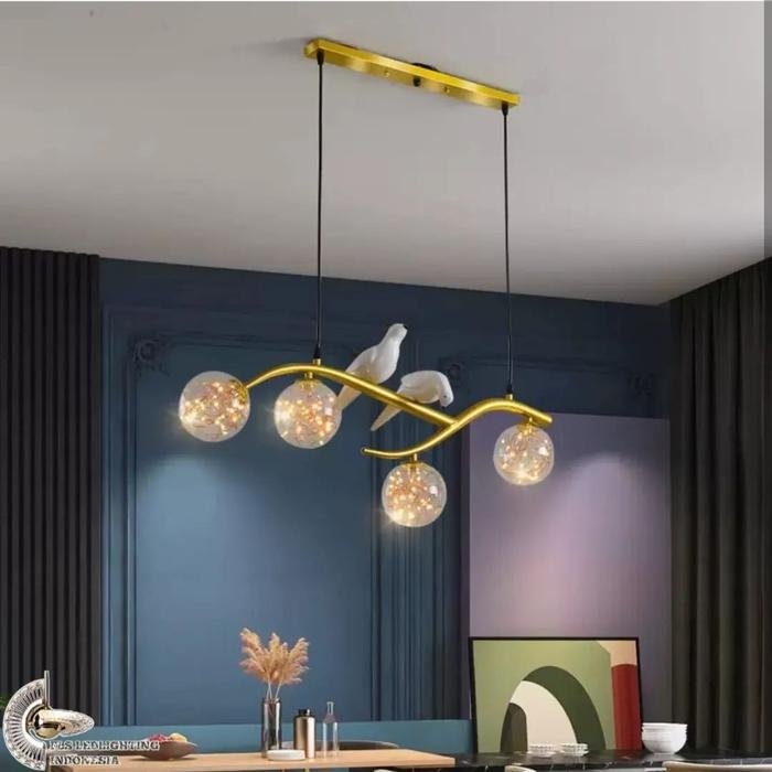 Lampu Gantung Doves Hanging 4 LED (Gold)