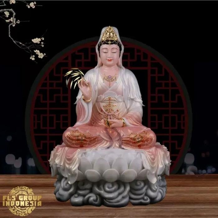 Rupang Dewa Kwan Im Avalokitesvara Boddhisatva (Hanbai Giok Marmer)