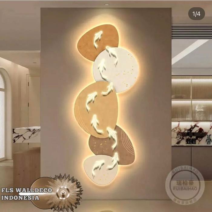 Wall Deco Contempo 9 Fish LED