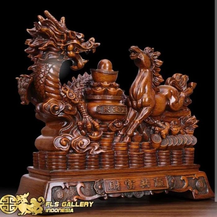 Pajangan Fengshui Long Ma Jing Shen 43*17*38