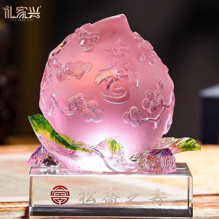 Pajangan Fengshui Longevity Peach (Lambang Panjang Umur)