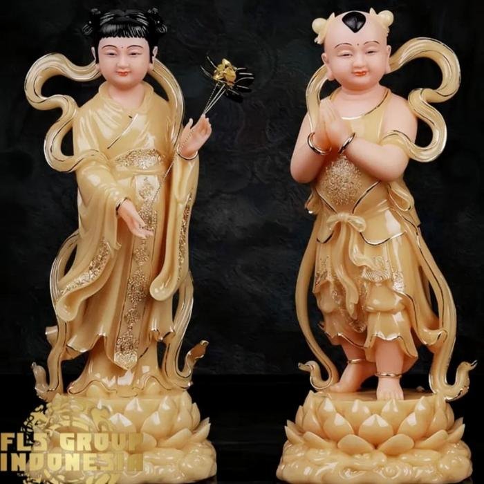 Rupang Marmer Giok Jin Tong & Yu Nu 12Inch