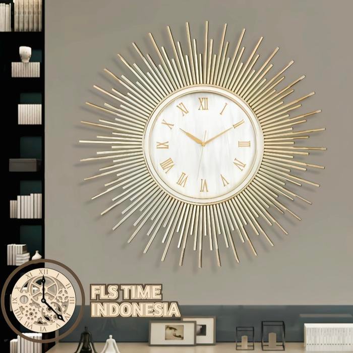 Jam dinding Elegant Gold 76X76CM