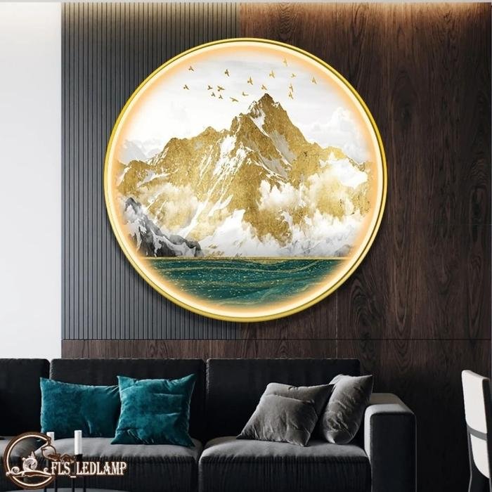Painting LED Sapphire Gold Mt Frame Gold set