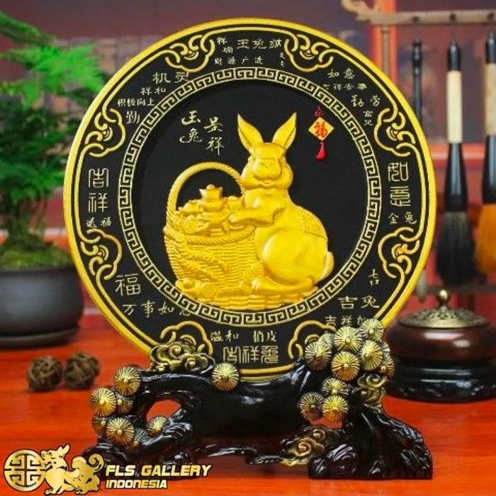 12 Shio Series Deco Plate 27 cm Shio Kelinci