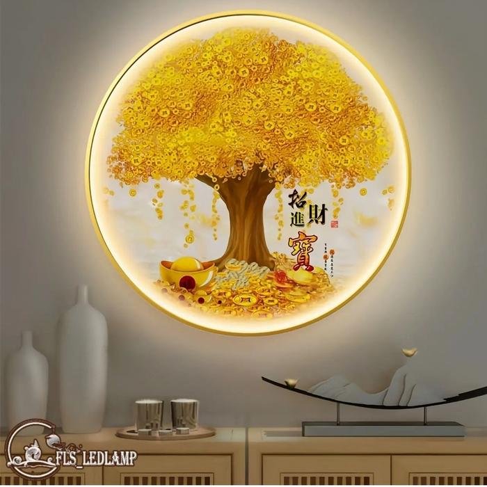 Painting LED Golden Tree ZCJB 100cm Frame Gold + Remote Control