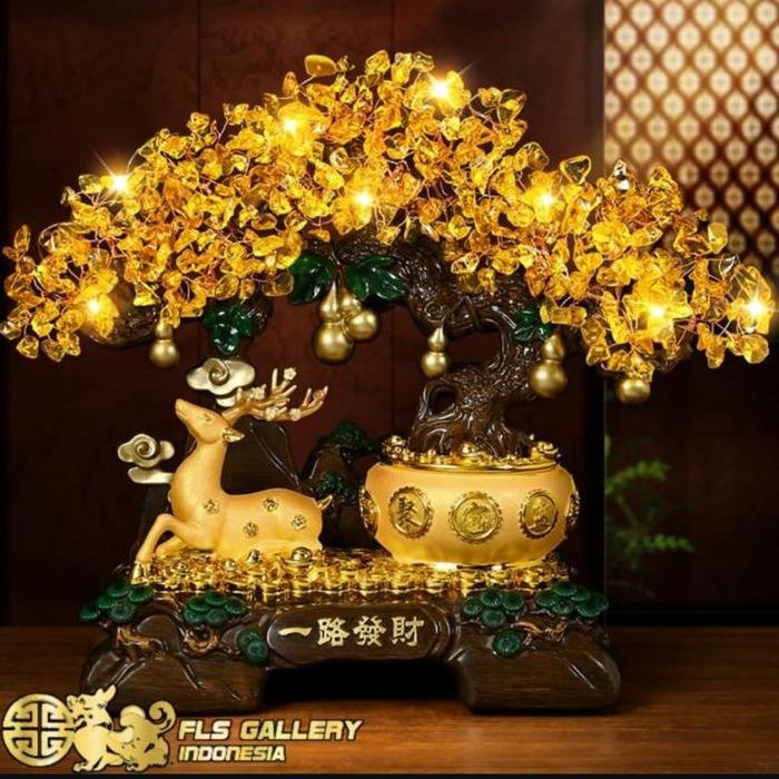 Citrine Rusa Yi Lu Fa Cai