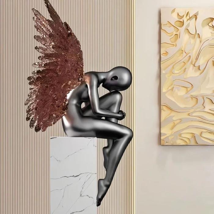 Angel's Wings Art Body Dark Grey Wings White Transparan
