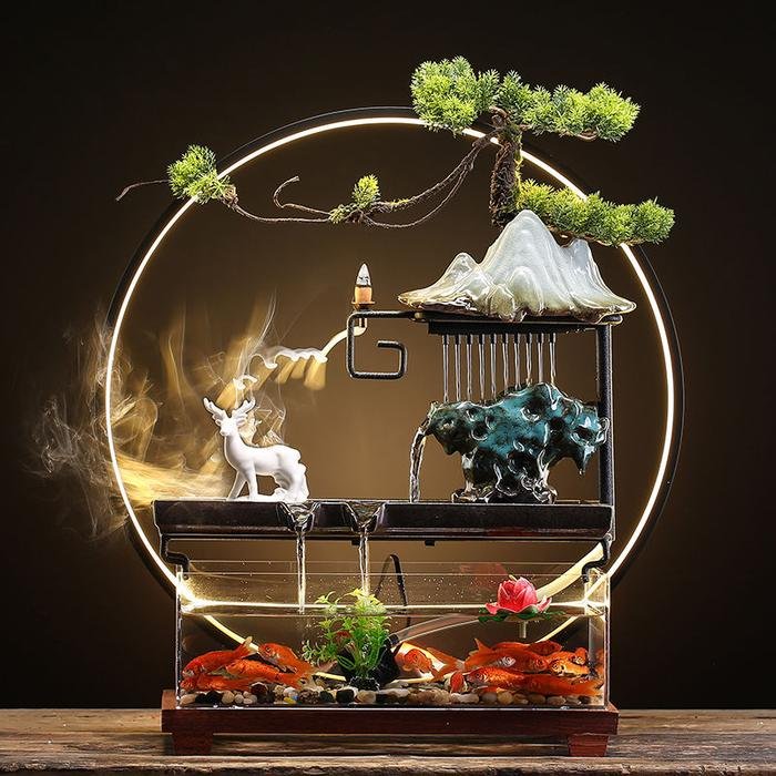 Aquarium LED Feature Mountain Deer set