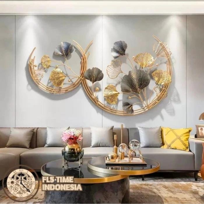 Wall Deco Copper Ginko Leaves uk.S 110x67cm
