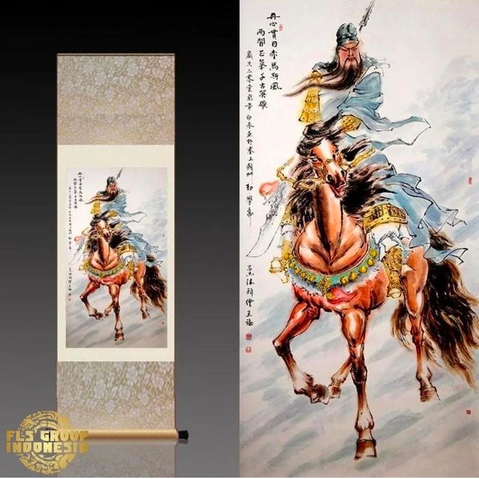 Chinese Painting Guang Gong & Chi Tu M