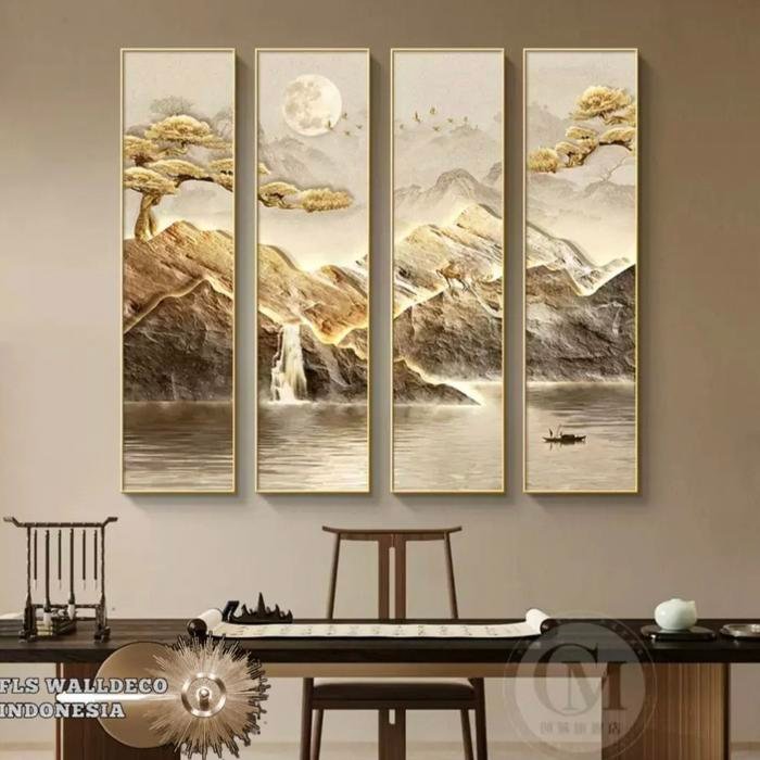 Wall Deco Mountain Scene Exclusive 4in1