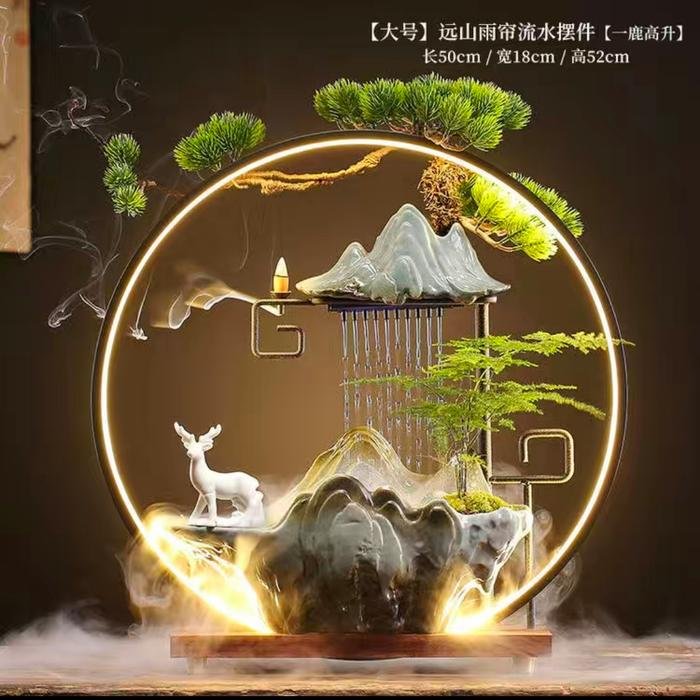 Fountain LED White Deer Fountain L