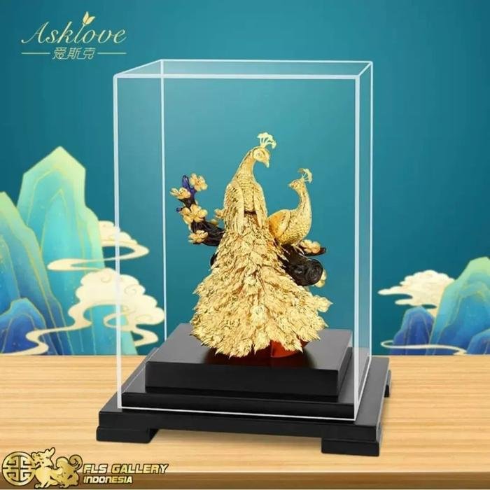 Souvenir Peacock Blossoms uk.17x13.5x22cm