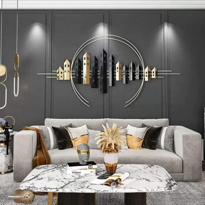 Wall Deco Cirular Arw Copper uk.200x102cm