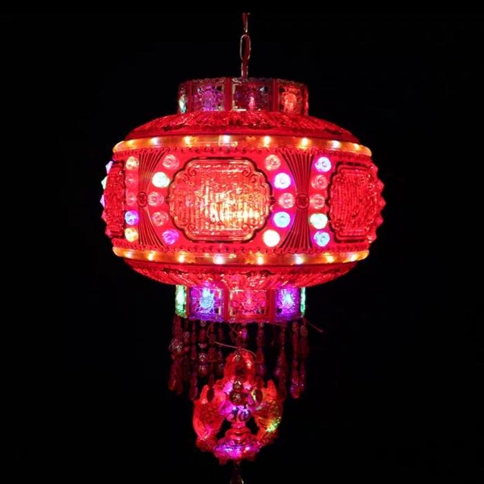 Lampion Imlek LED Red Dragon