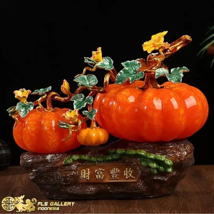 Pajangan Fengshui Cai Fu Feng Shou uk.26x13x22cm (Labu)