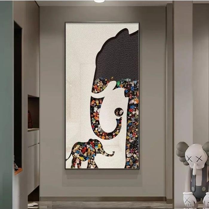 Hiasan Dinding Elephants lego 60x120cm