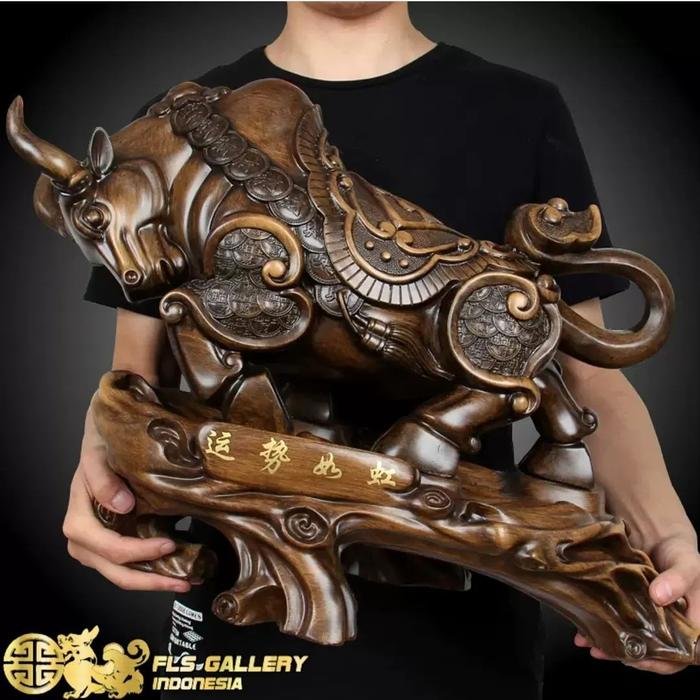 Pajangan Yun Shi Ru Hong (Banteng) uk.40x19x27cm