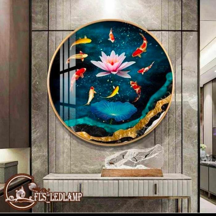 FLS Painting LED 9 Koi Lotus