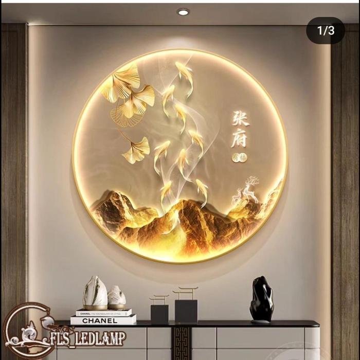 FLS Painting LED Clear Water 9 Koi's